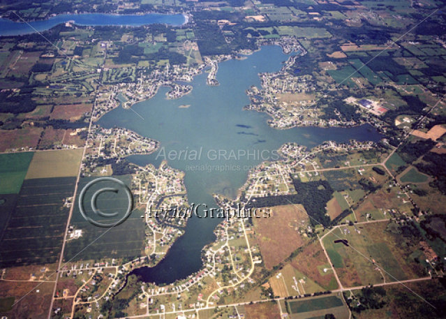 Columbia Lake in Jackson County, Michigan